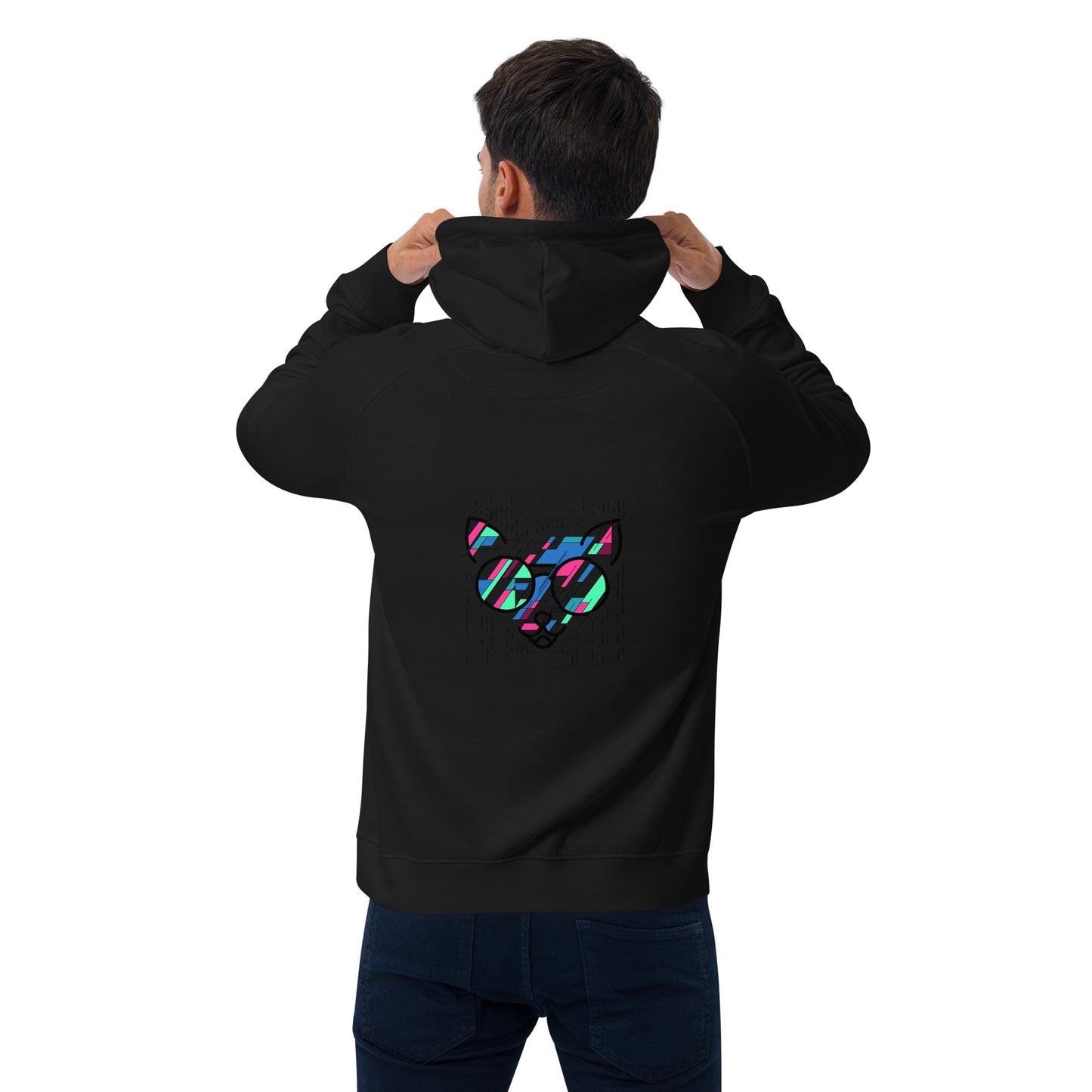 Sweat à capuche écologique Raglan unisexe - homme femme