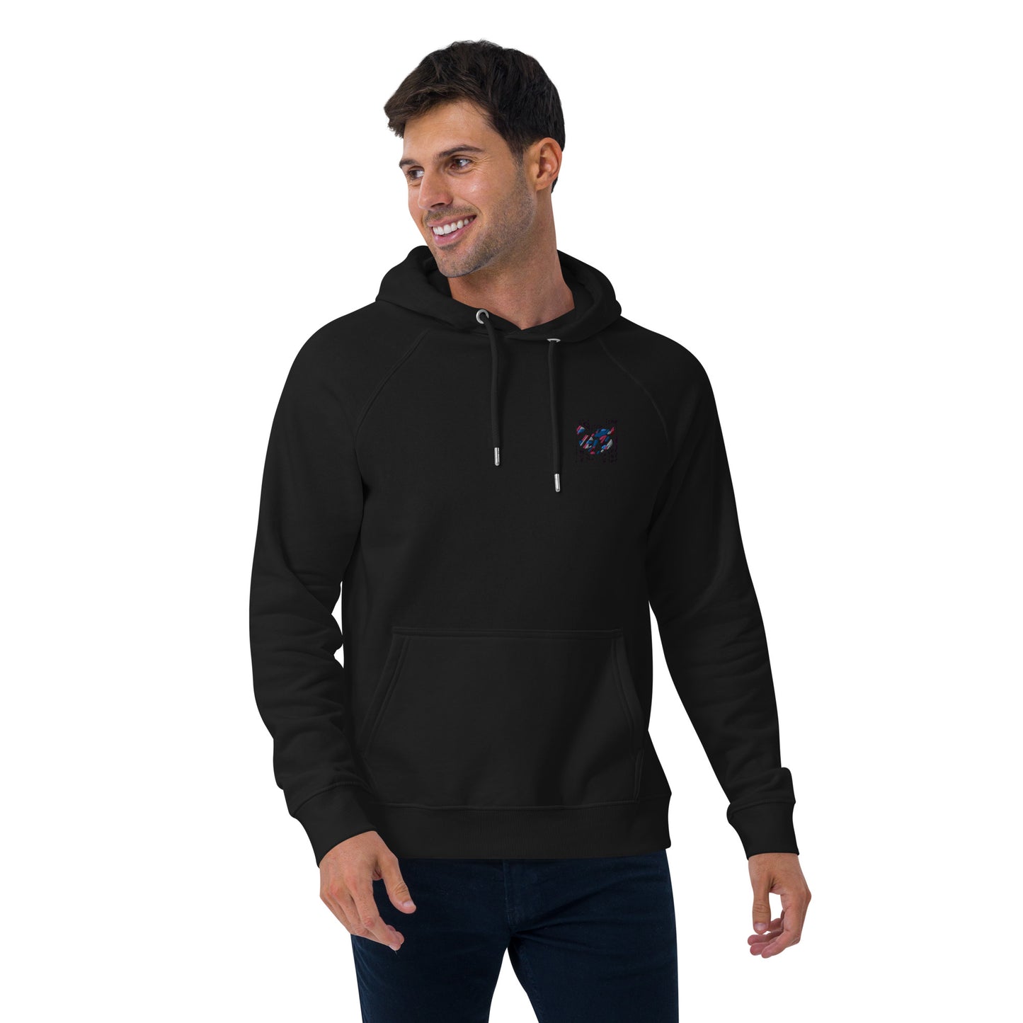 Sweat à capuche écologique Raglan unisexe - homme femme
