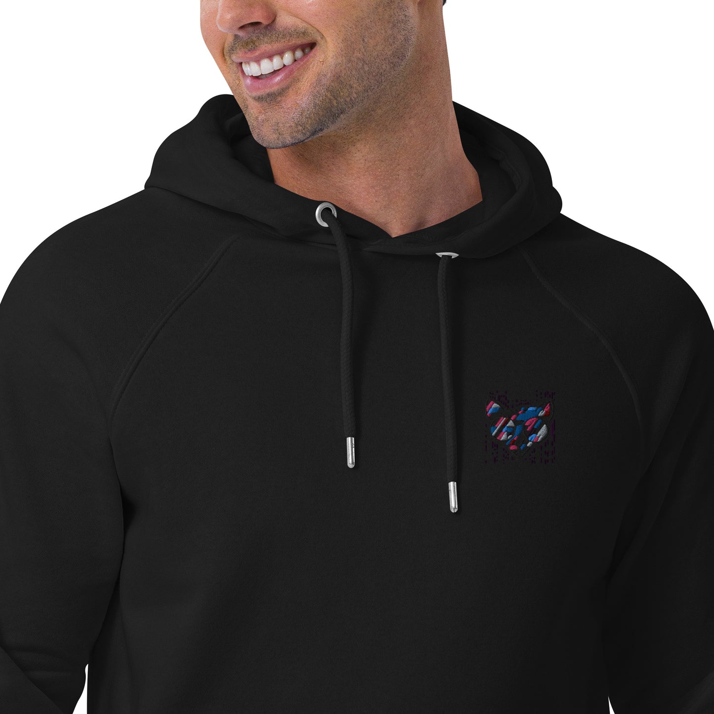 Sweat à capuche écologique Raglan unisexe - homme femme