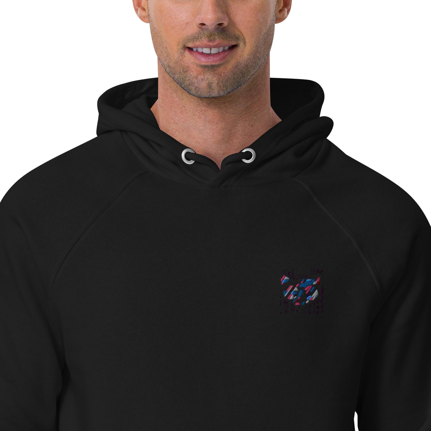 Sweat à capuche écologique Raglan unisexe - homme femme