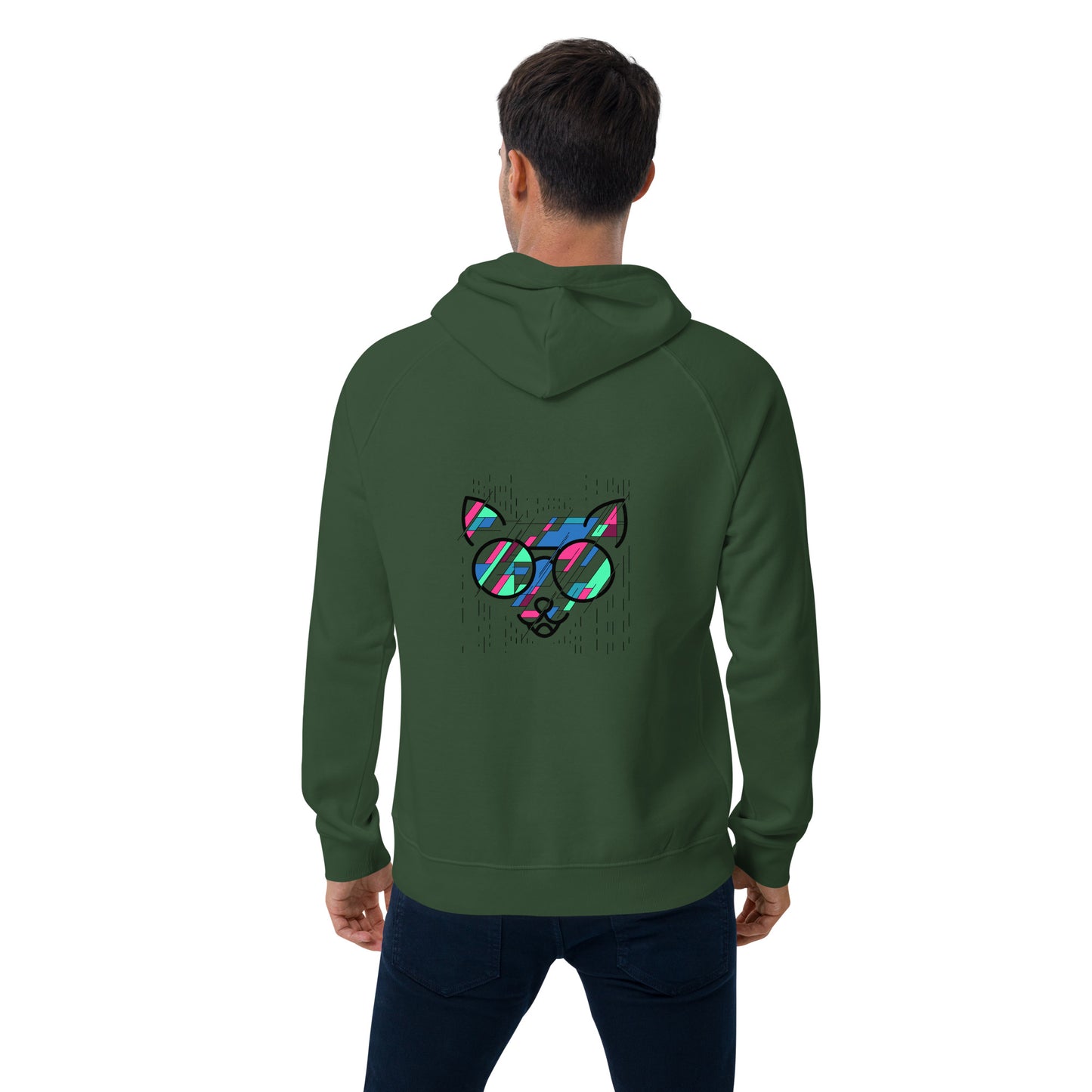 Sweat à capuche écologique Raglan unisexe - homme femme