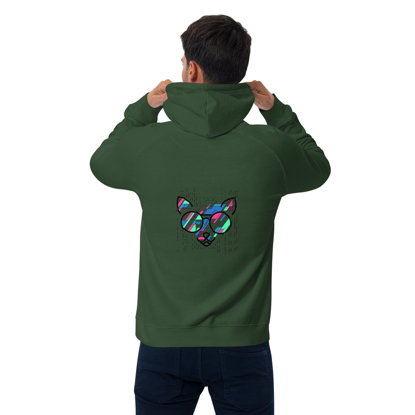 Sweat à capuche écologique Raglan unisexe - homme femme