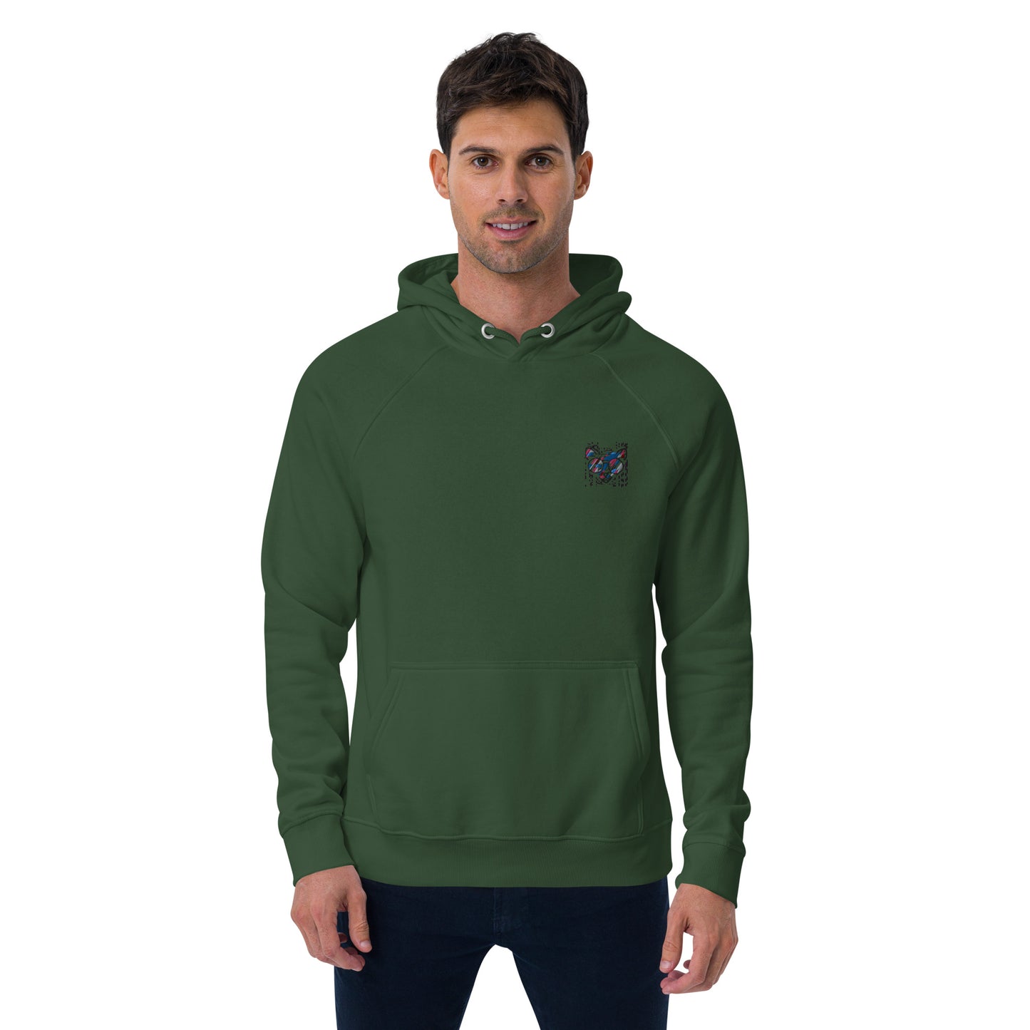 Sweat à capuche écologique Raglan unisexe - homme femme
