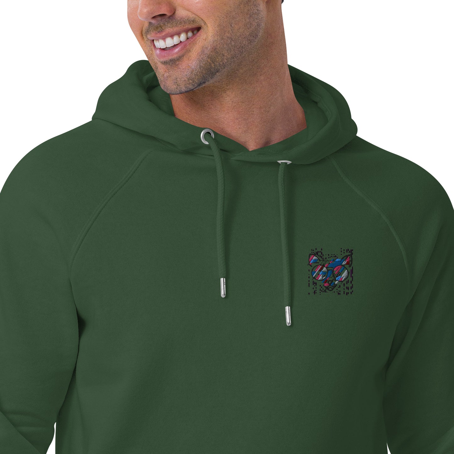 Sweat à capuche écologique Raglan unisexe - homme femme