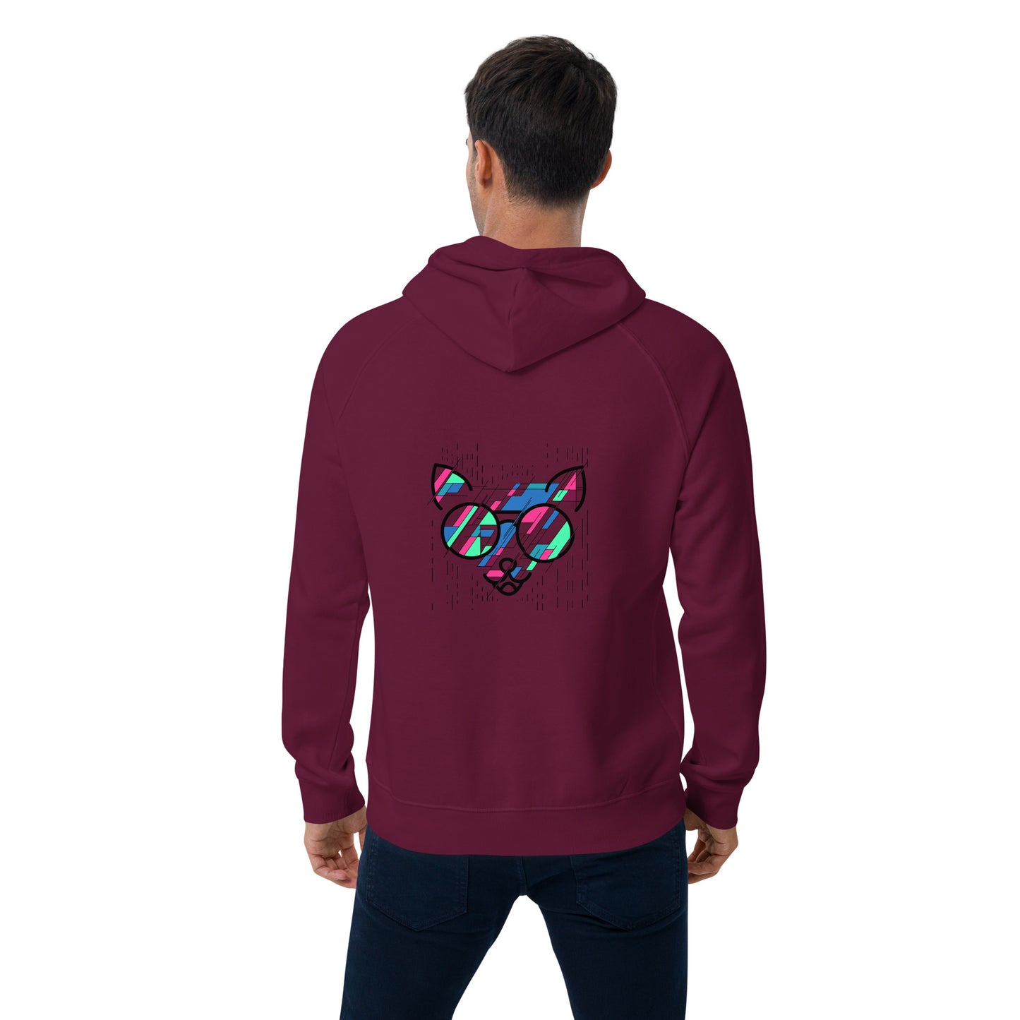 Sweat à capuche écologique Raglan unisexe - homme femme