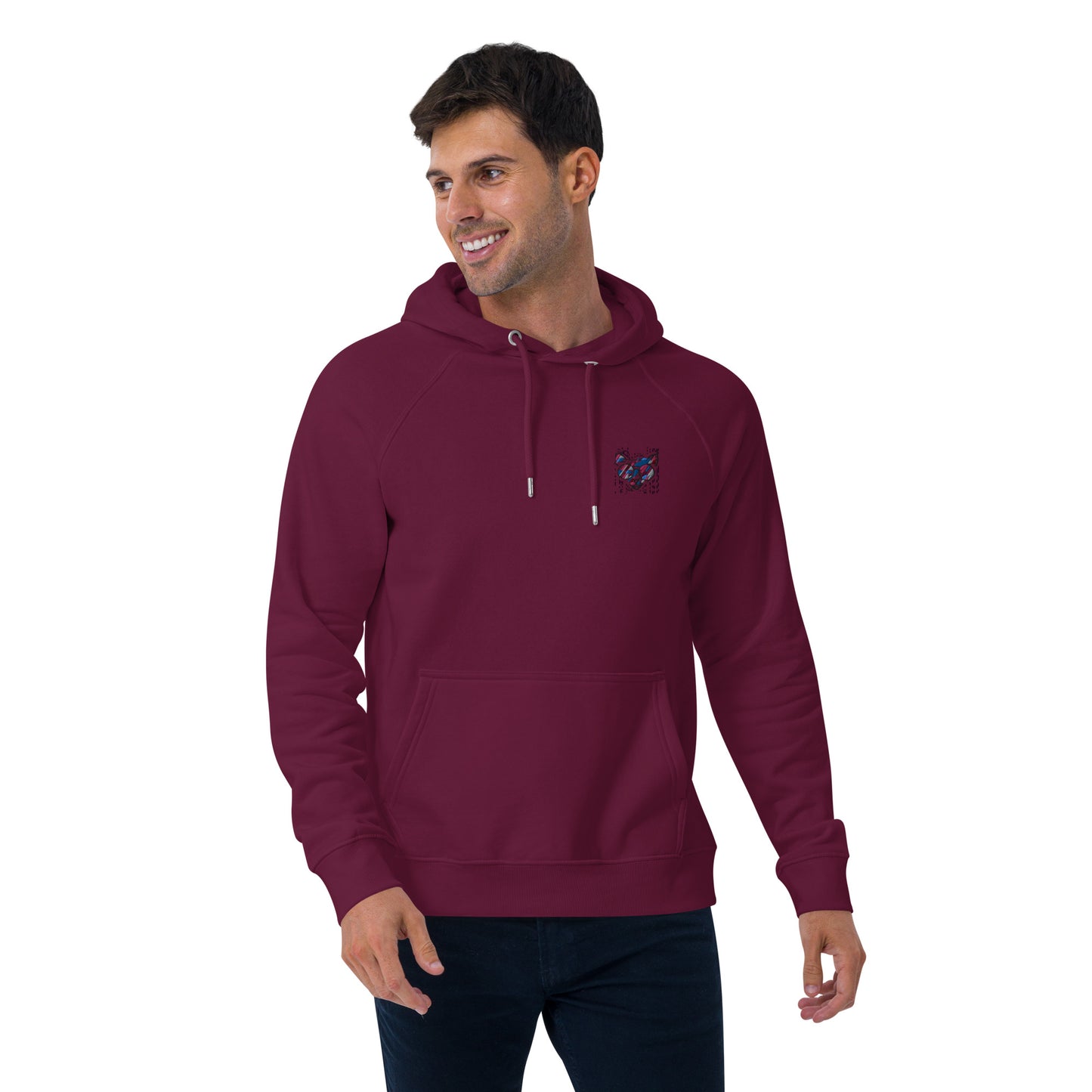 Sweat à capuche écologique Raglan unisexe - homme femme
