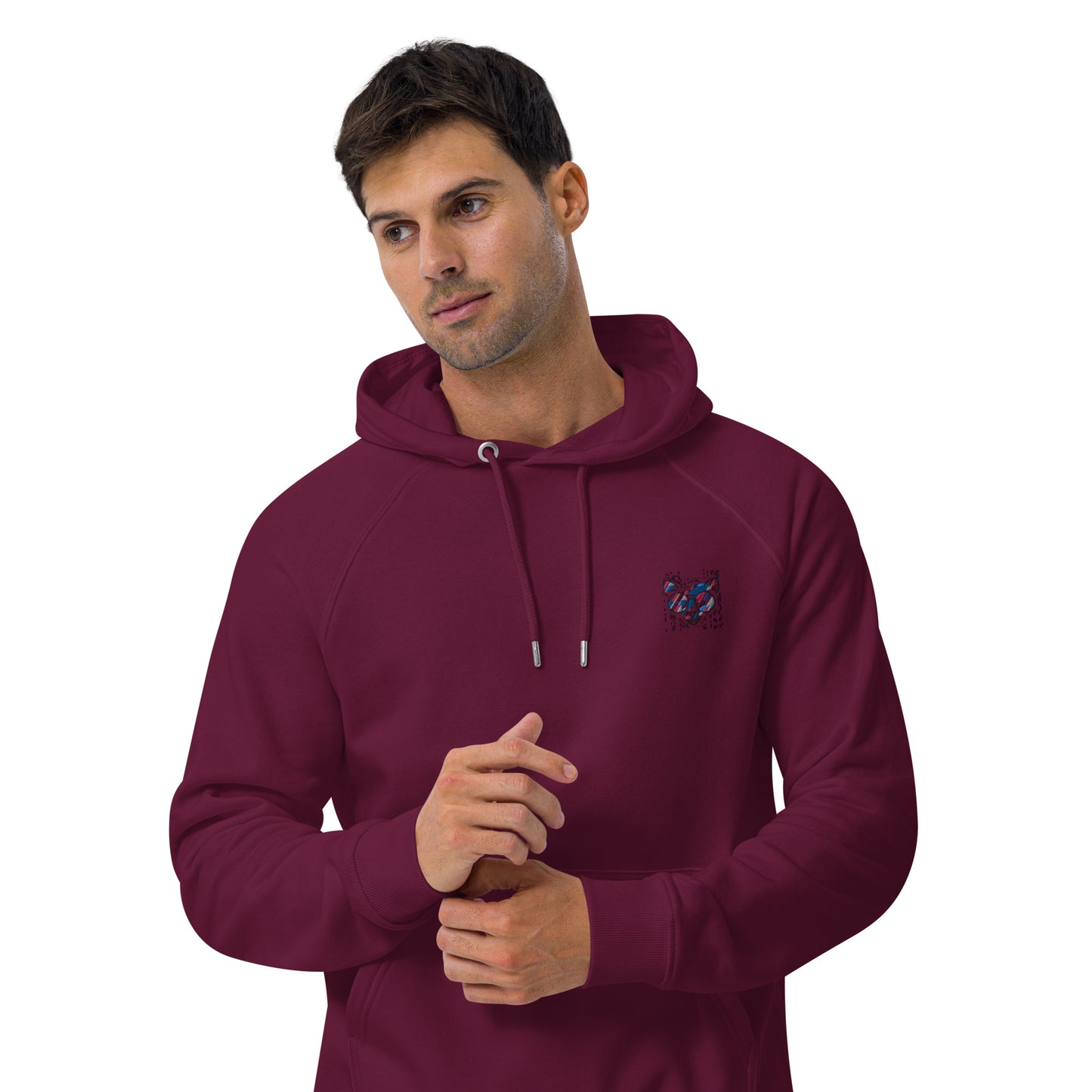 Sweat à capuche écologique Raglan unisexe - homme femme
