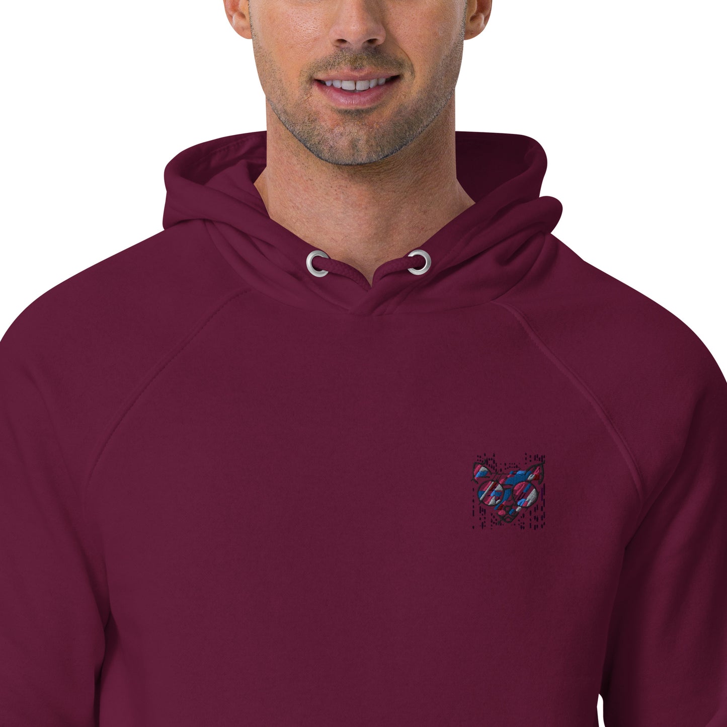 Sweat à capuche écologique Raglan unisexe - homme femme