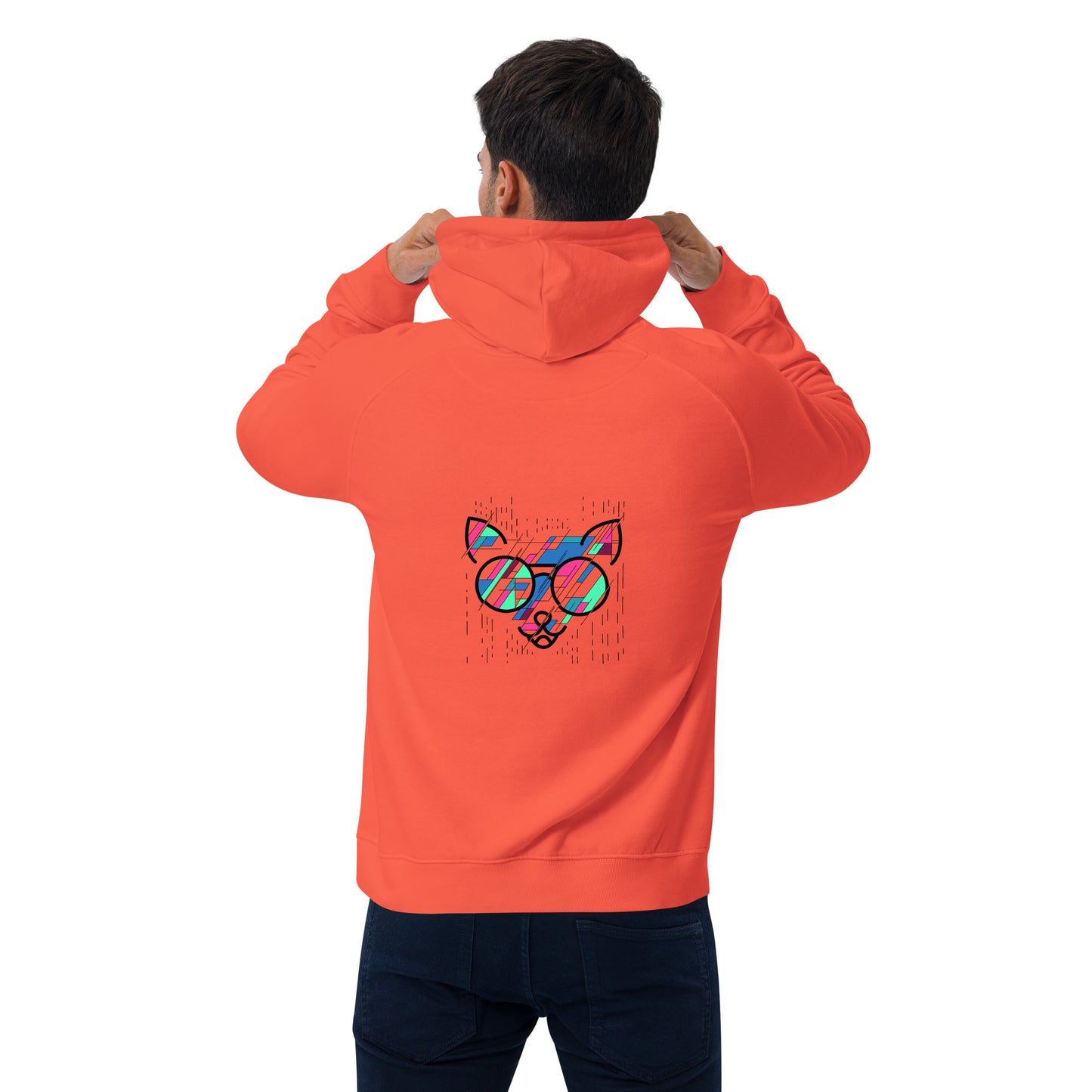 Sweat à capuche écologique Raglan unisexe - homme femme
