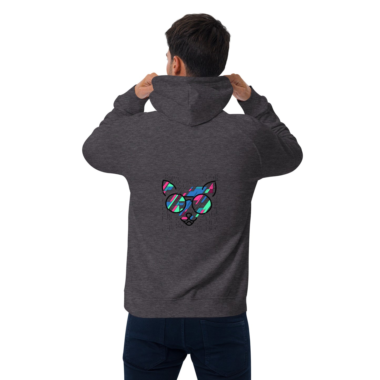 Sweat à capuche écologique Raglan unisexe - homme femme
