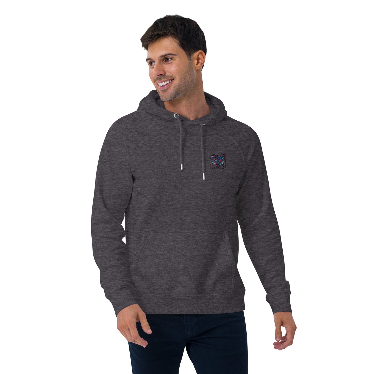 Sweat à capuche écologique Raglan unisexe - homme femme