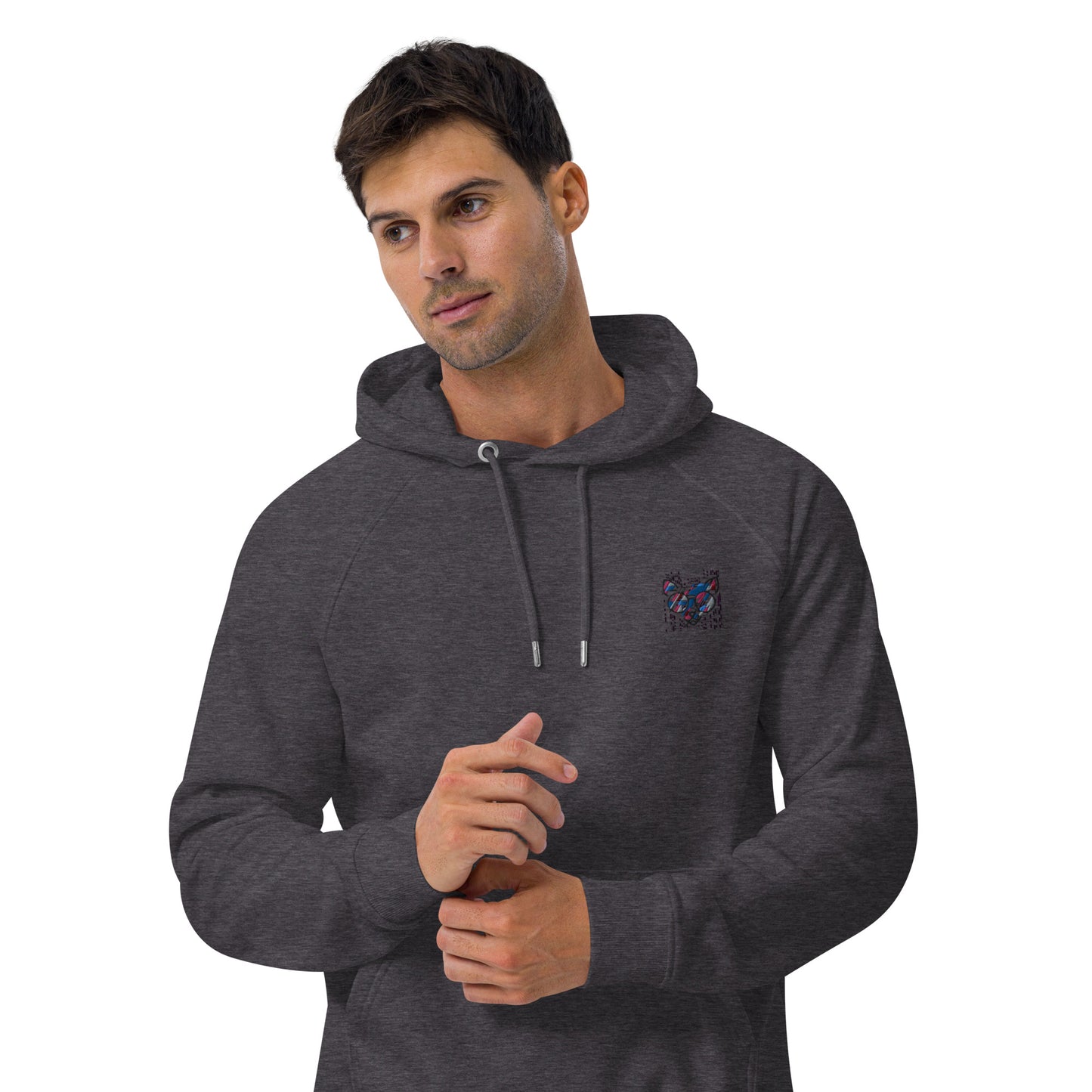 Sweat à capuche écologique Raglan unisexe - homme femme