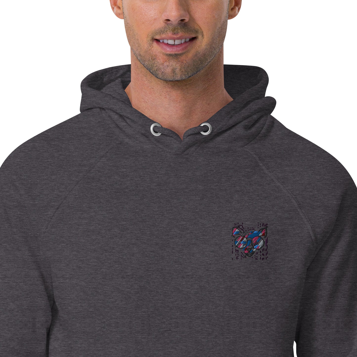 Sweat à capuche écologique Raglan unisexe - homme femme