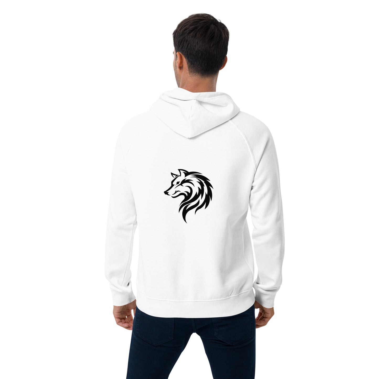 Unisex Raglan Eco Hoodie - wolf