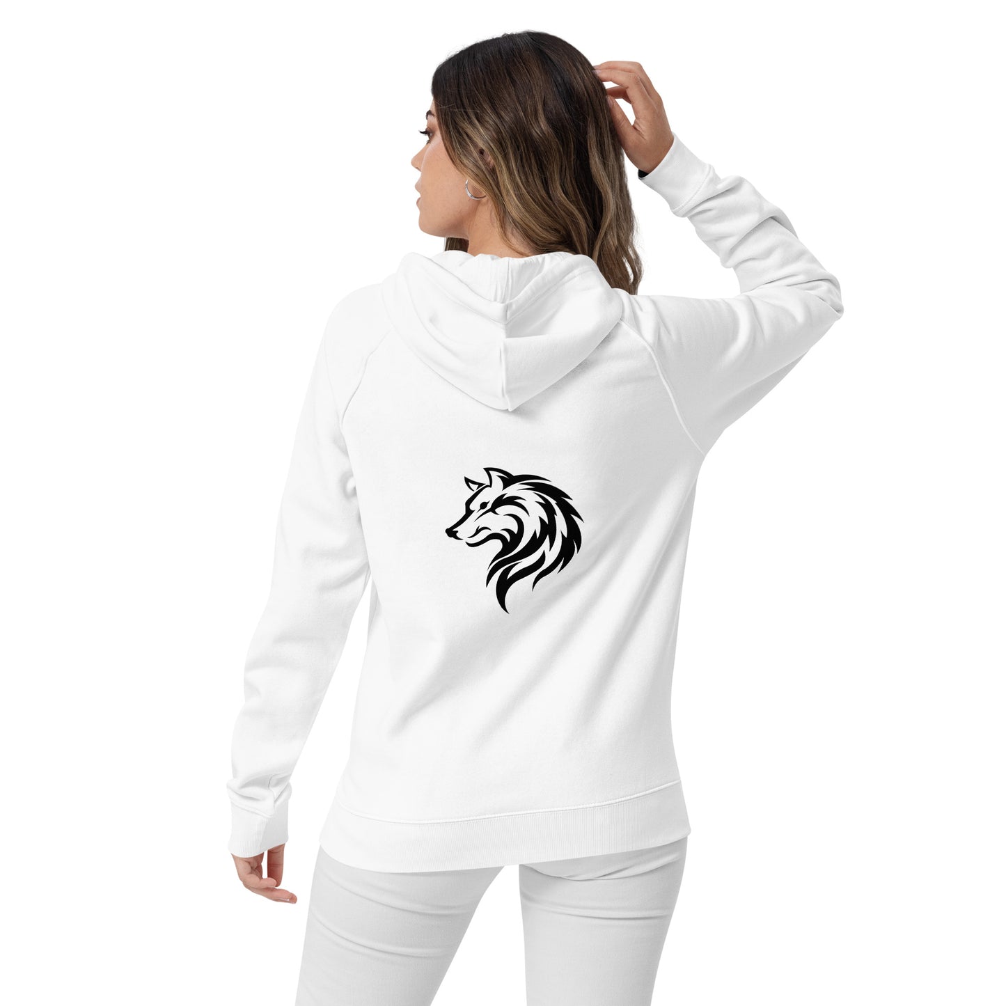 Unisex Raglan Eco Hoodie - wolf