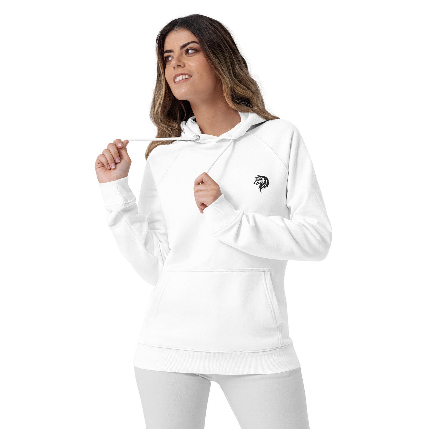 Unisex Raglan Eco Hoodie - wolf
