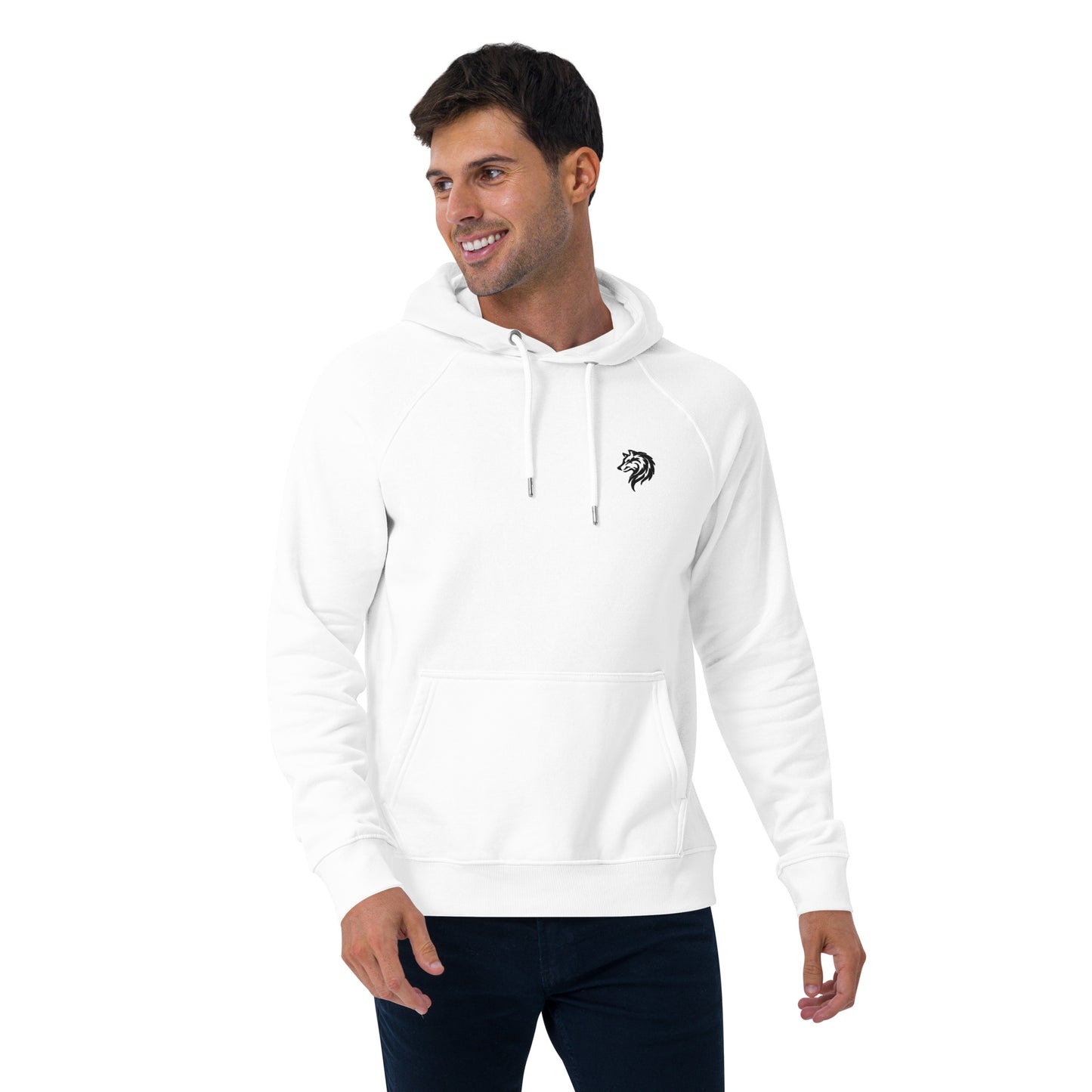 Unisex Raglan Eco Hoodie - wolf
