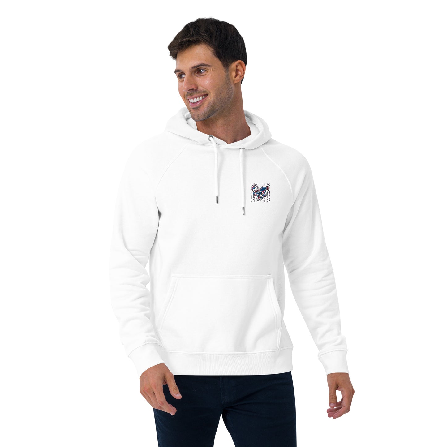 Sweat à capuche écologique Raglan unisexe - homme femme