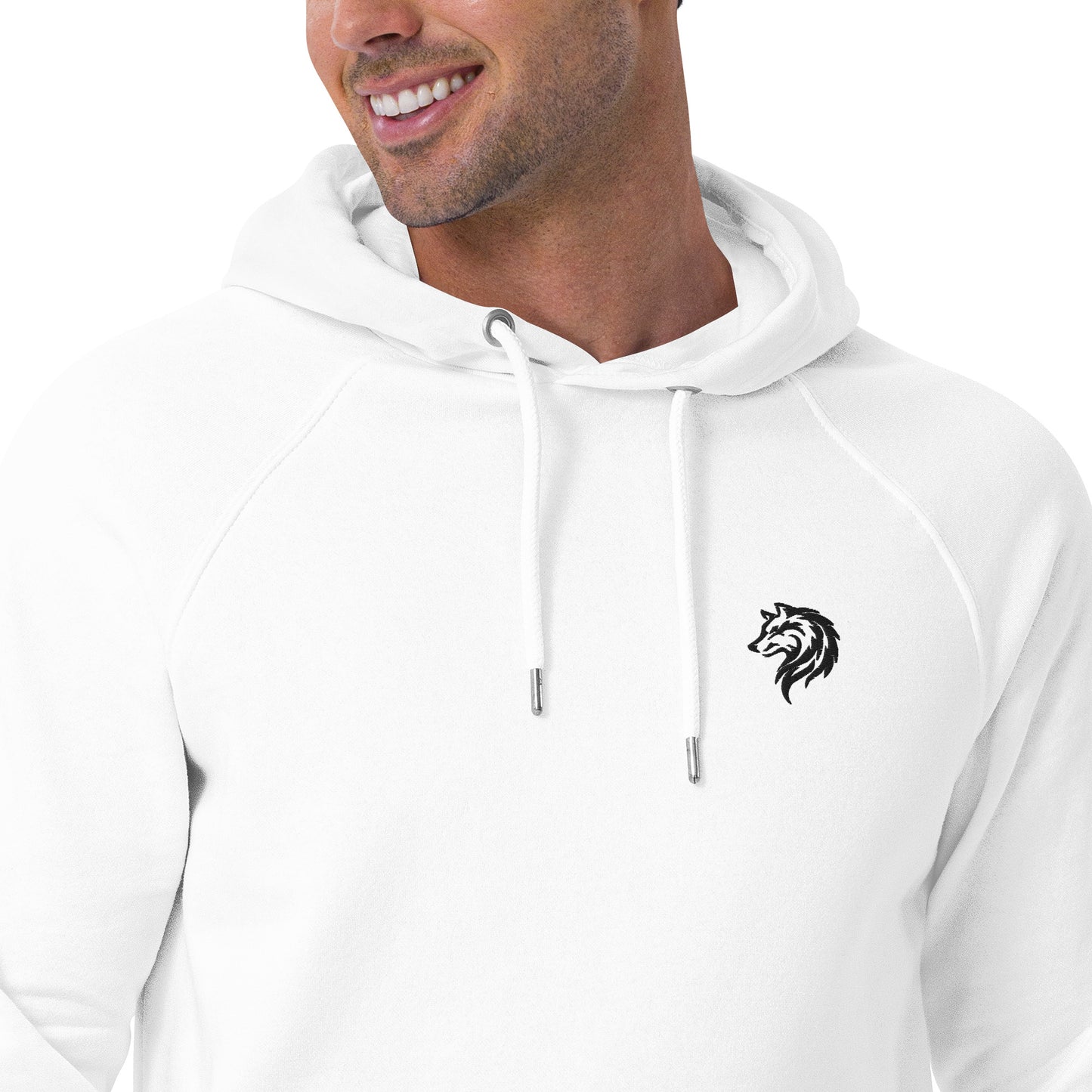 Unisex Raglan Eco Hoodie - wolf