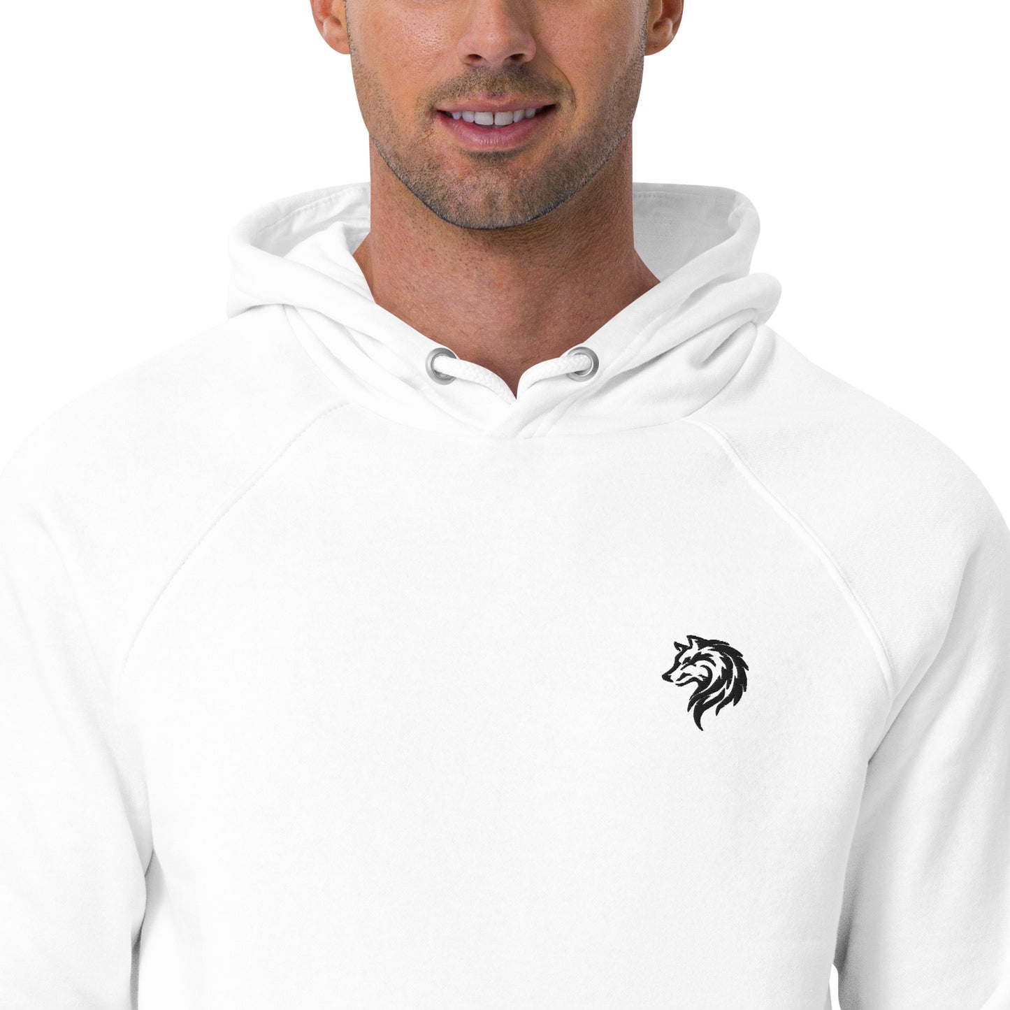 Unisex Raglan Eco Hoodie - wolf