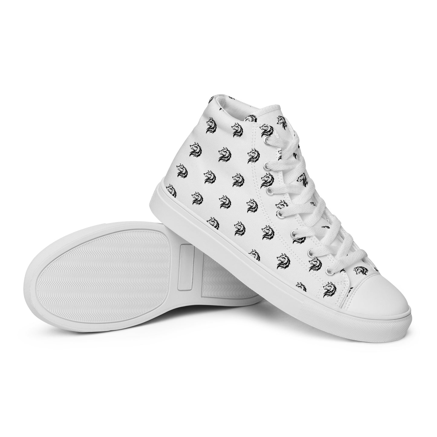 Baskets hautes en toile - femme