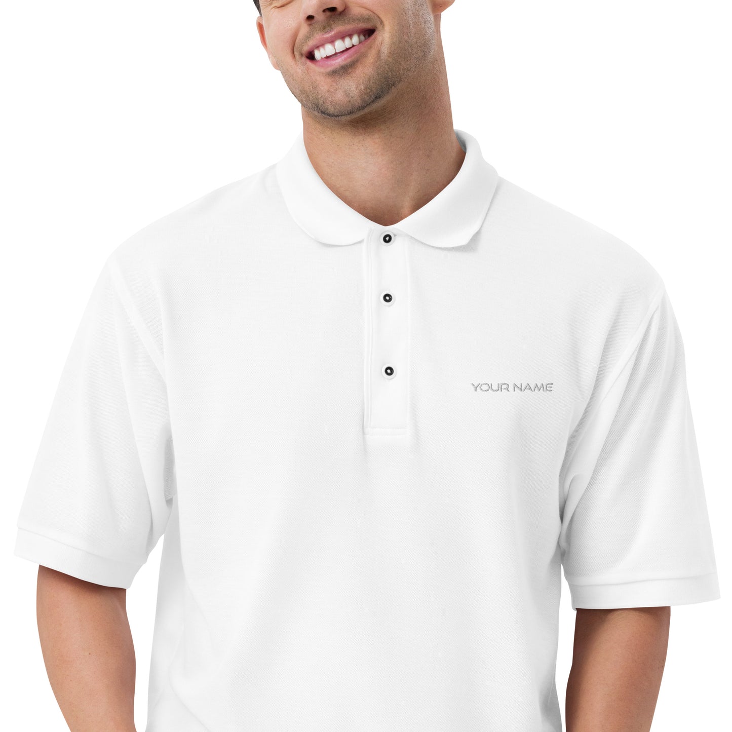 Men's Embroidered Polo - personalized